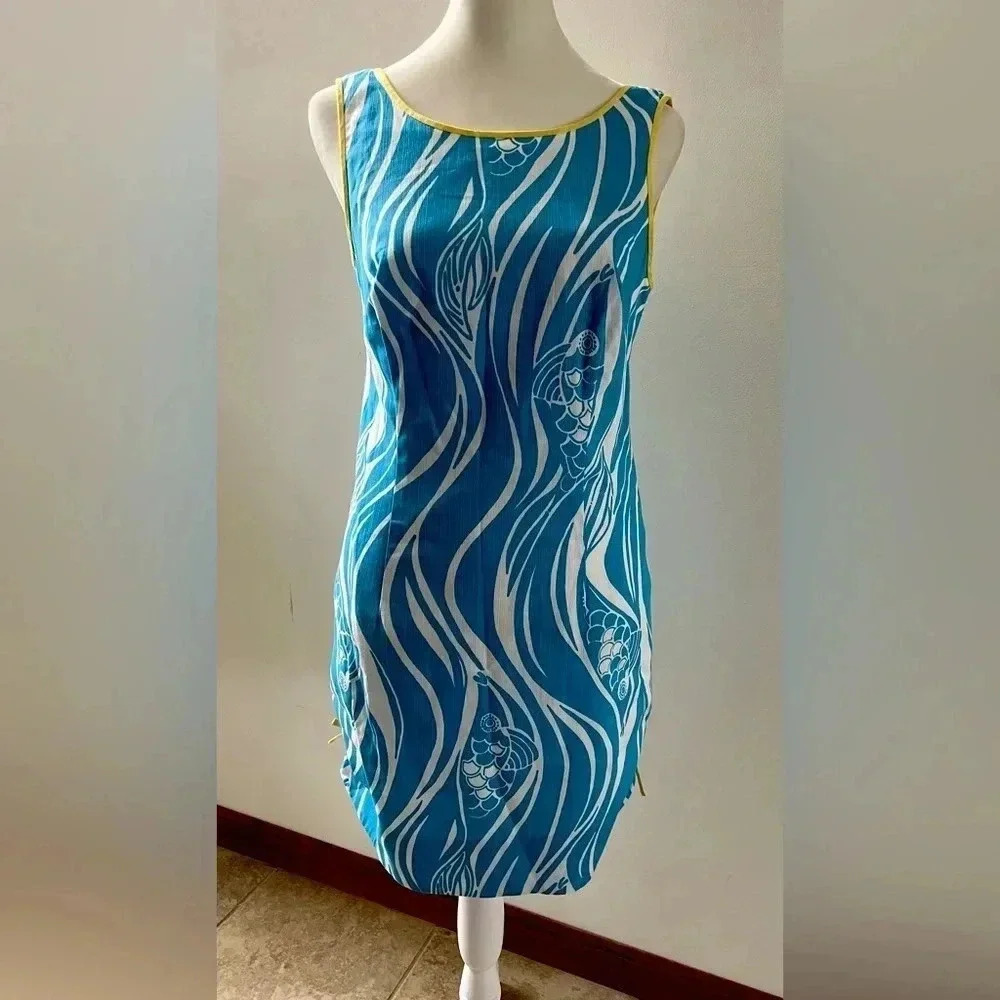 Lilly Pulitzer | ladies Joe Fish Resort, White Delia dress. Size: 0